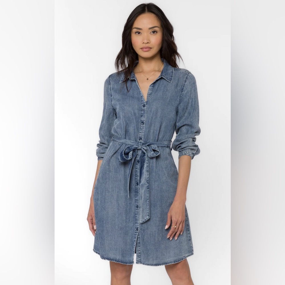 Women's NWT Denim Blue Shirt Dress, Velvet Heart Los Angeles, Size Medium